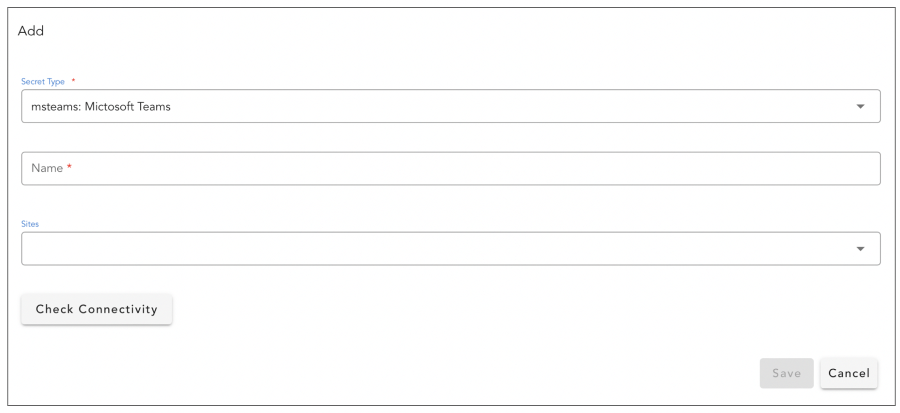 Screenshot: Configuring the Extension on cfxCloud
