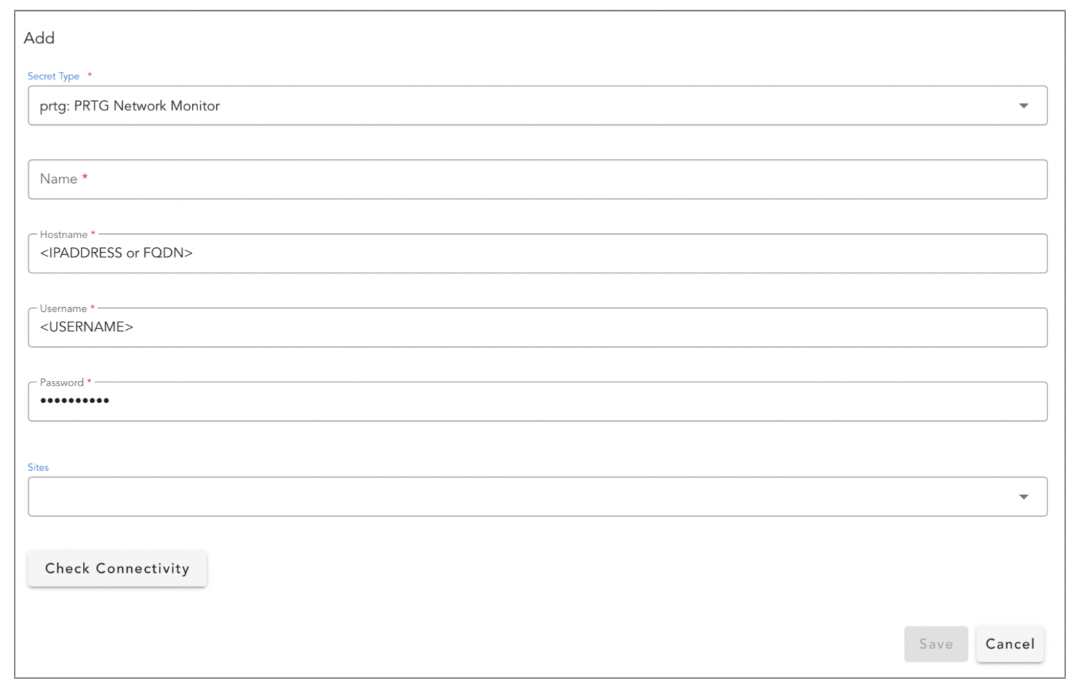 Screenshot: Configuring the Extension on cfxCloud