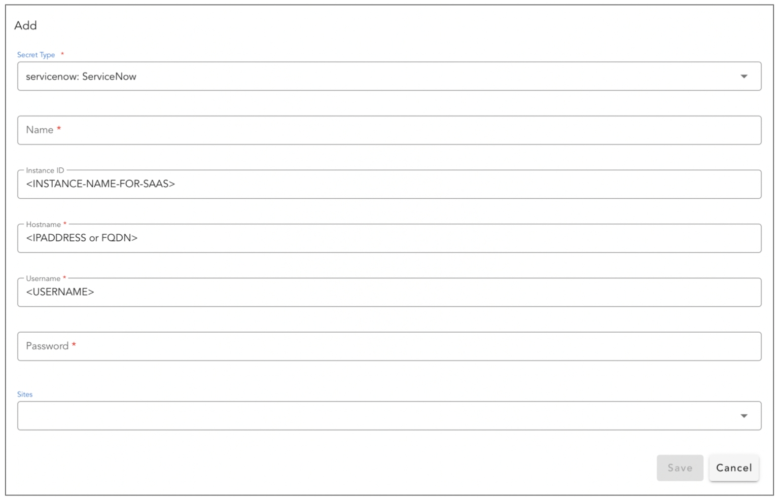 Screenshot: Configuring the Extension on cfxCloud