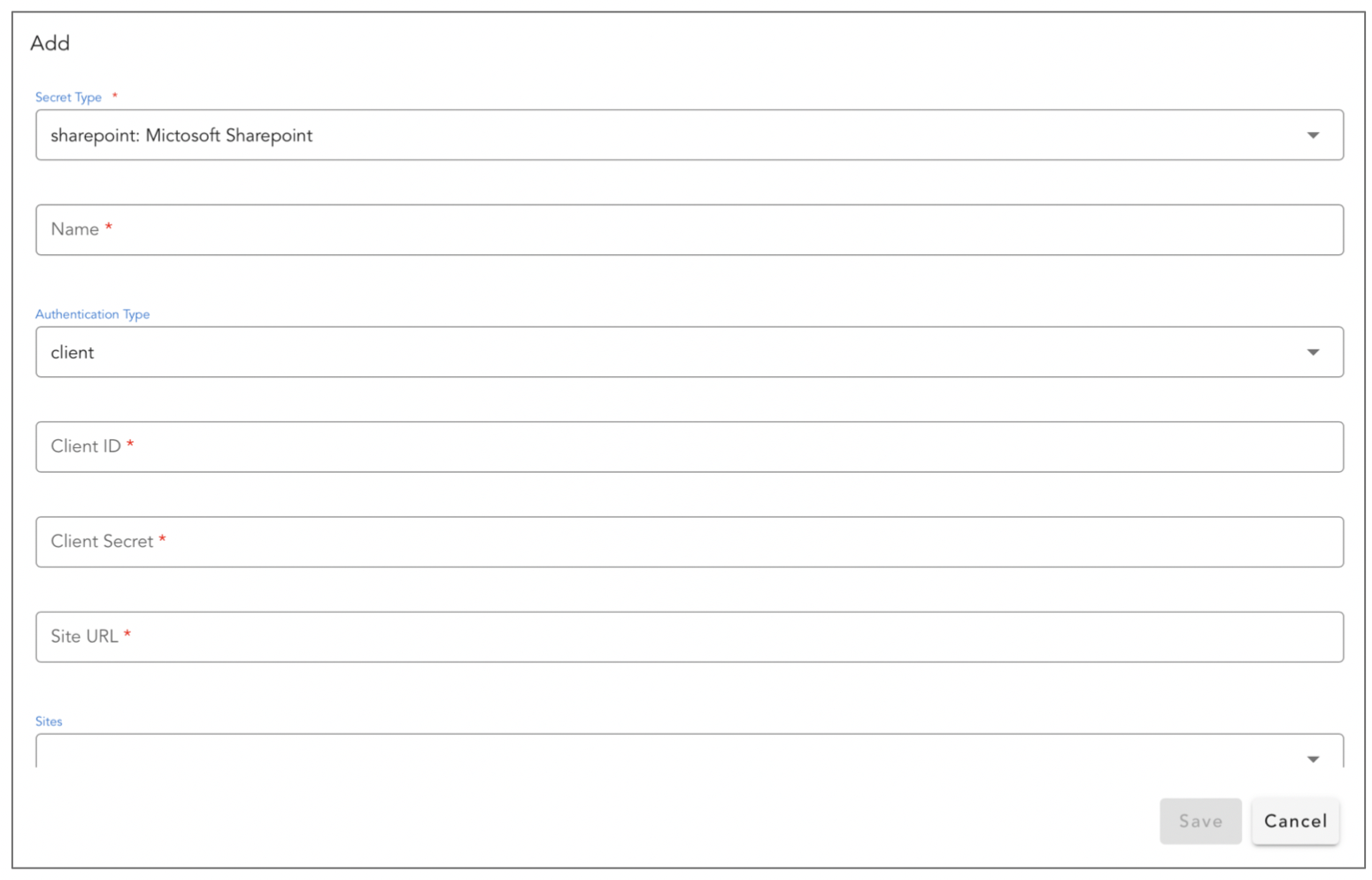 Screenshot: Configuring the Extension on cfxCloud