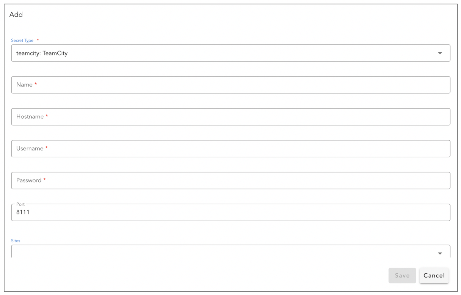Screenshot: Configuring the Extension on cfxCloud