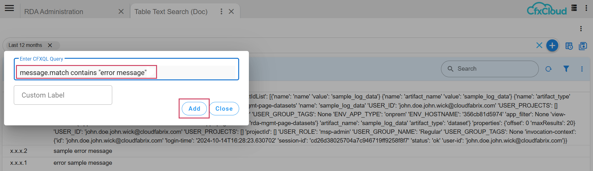 CFXQL
