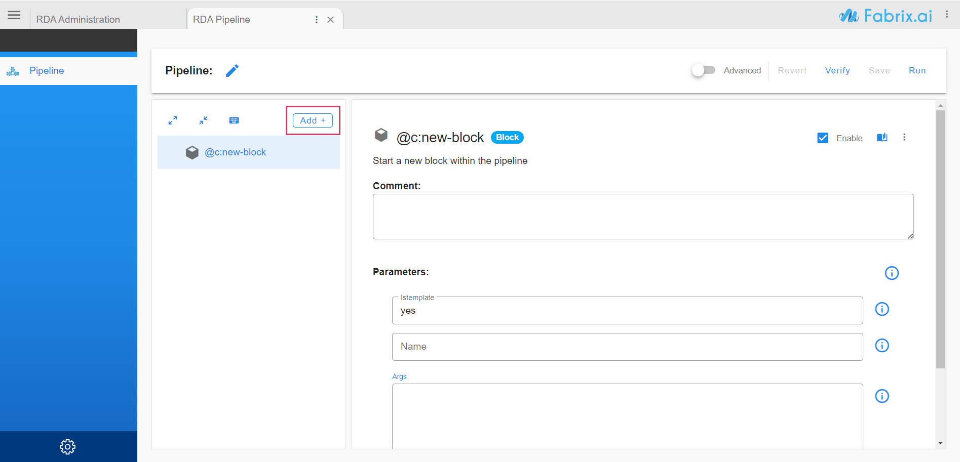 add Pipeline