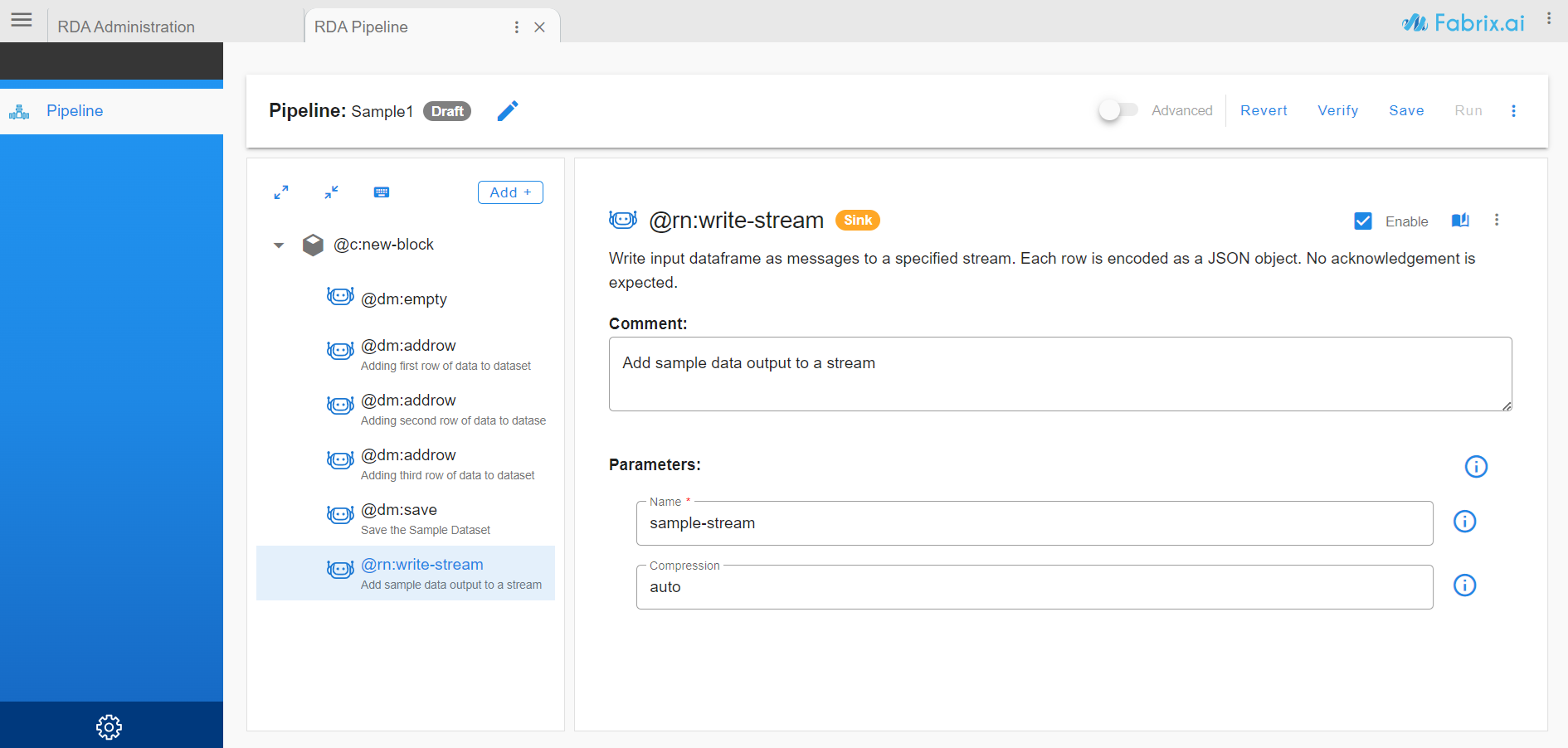 Portal Pipeline Builder Actions