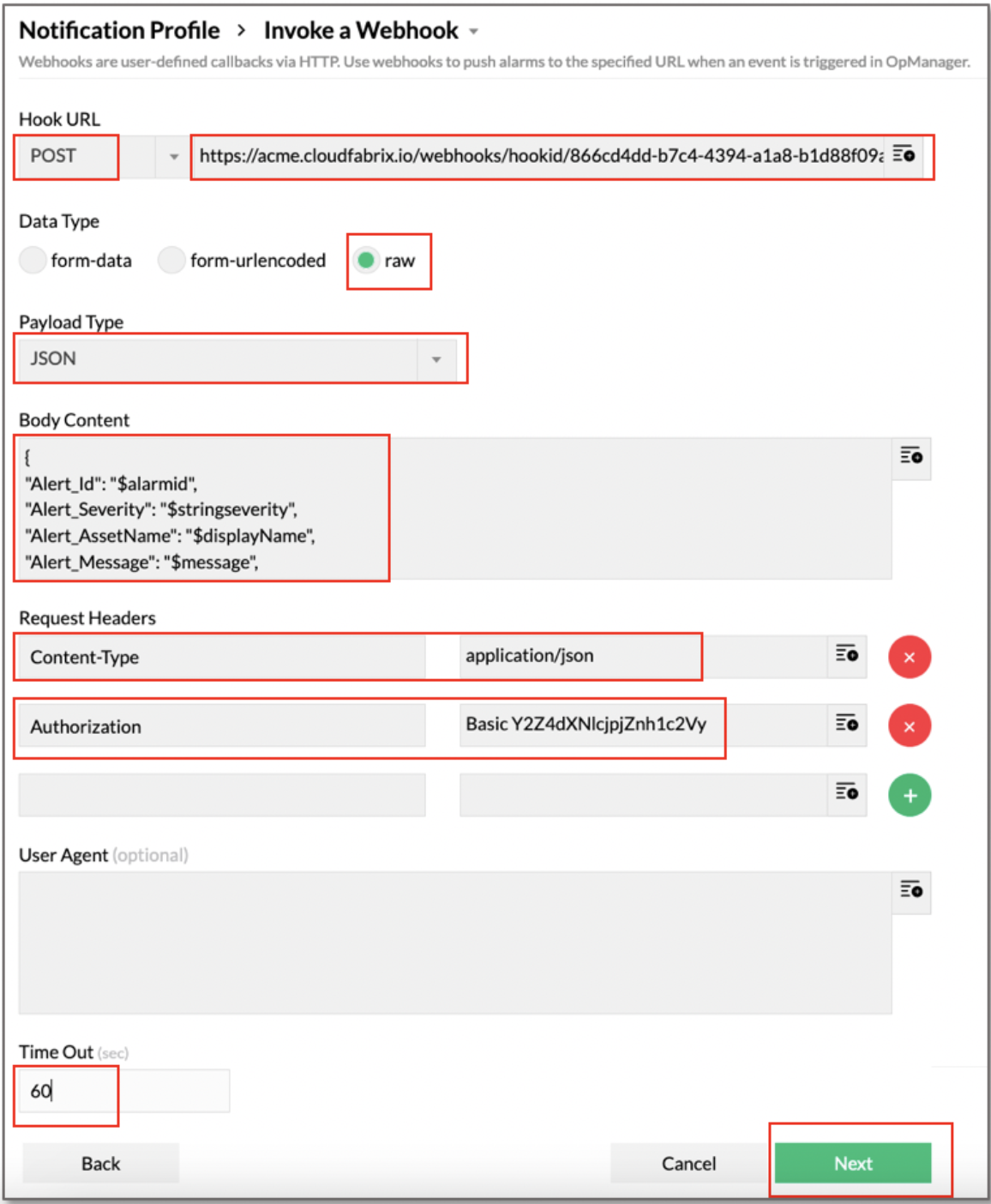 ManageEngine_OpManager_invoke_a_webhook