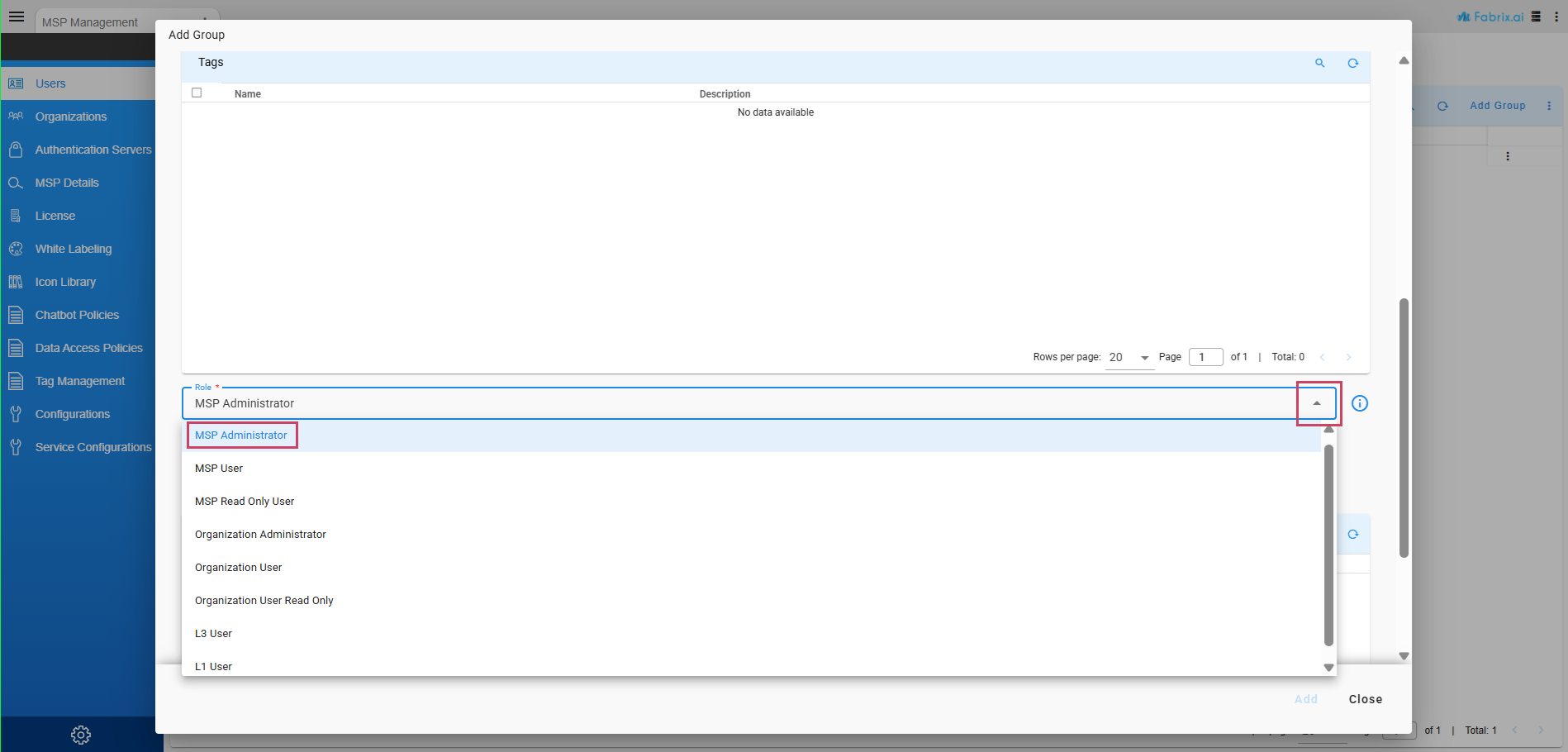 MSP Admin